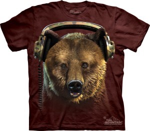 Купить The Mountain Футболка DJ Hoops - Диджей медведь