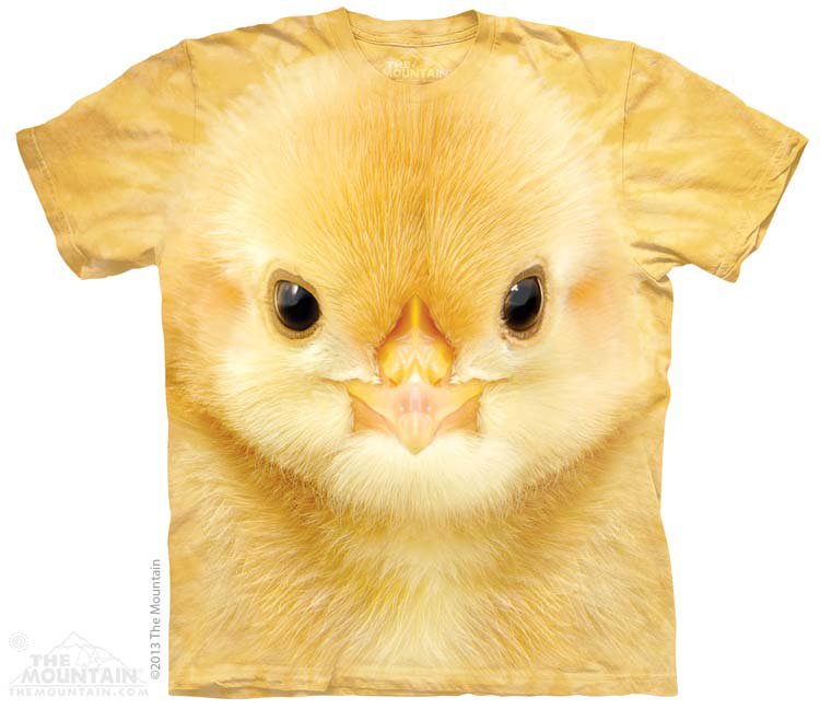 Купить The Mountain Детская футболка Big Face Baby Chick - Голова цыпленка