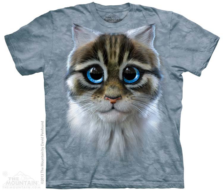 Купить The Mountain Детская футболка Catten - Кот с голубыми глазами