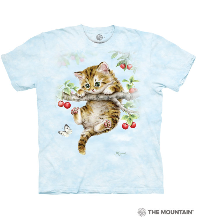 Купить The Mountain Футболка Cherry Kitten - Вишневый котенок