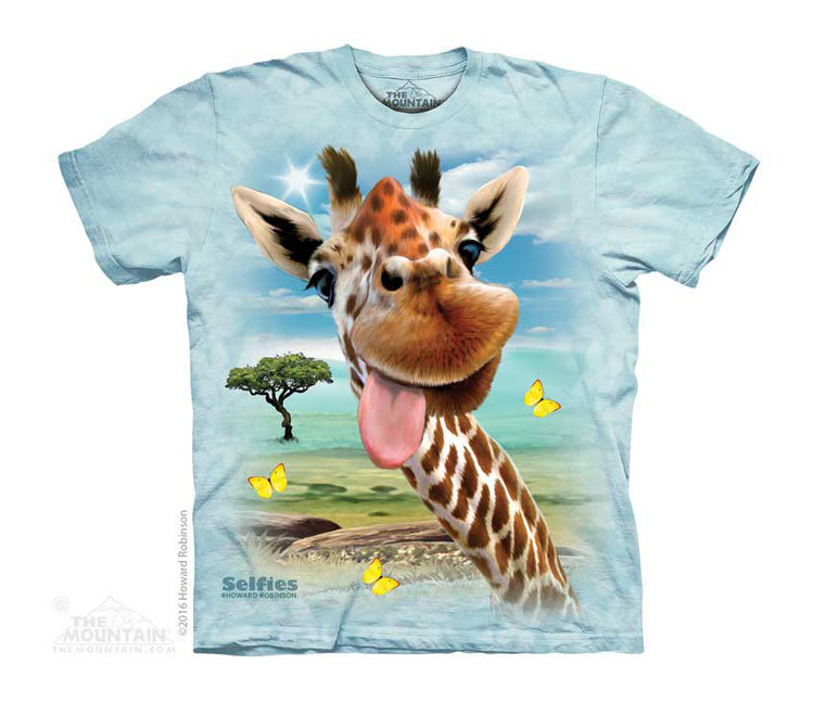 Купить The Mountain Детская футболка Giraffe Selfie - Селфи жирафа