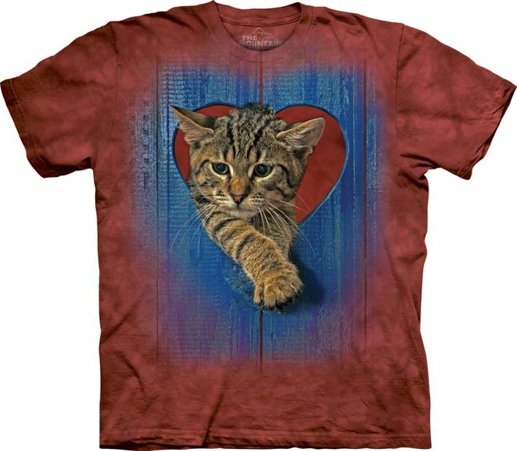 Купить The Mountain Детская футболка Heart Kitten - Сердце котёнка