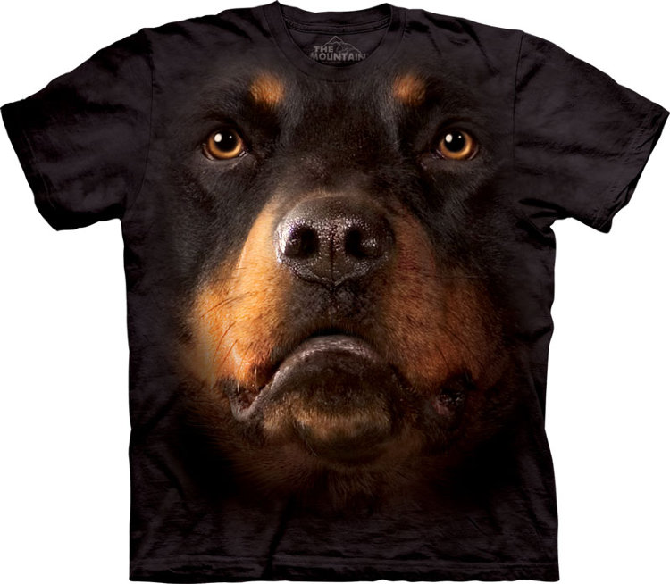 Купить The Mountain Детская футболка Rottweiler Face - Морда ротвейлера