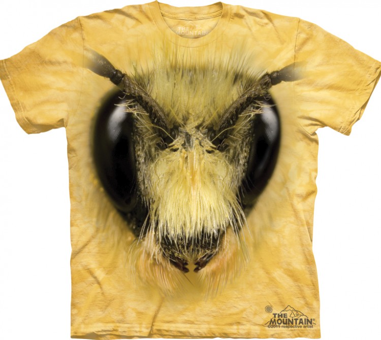 Купить The Mountain Футболка Bee Head - Голова пчелы
