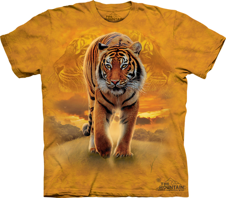 Купить The Mountain Футболка Rising Sun Tiger - Тигр на восходе солнца