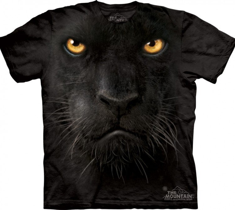 Купить The Mountain Футболка Black Panther Face - Морда черной пантеры