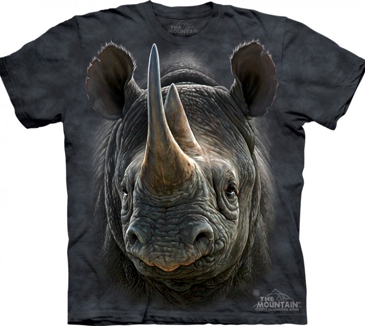 Купить The Mountain Футболка Black Rhino - Морда носорога