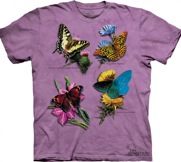 Купить The Mountain Футболка Butterfly Study - Исследование бабочек