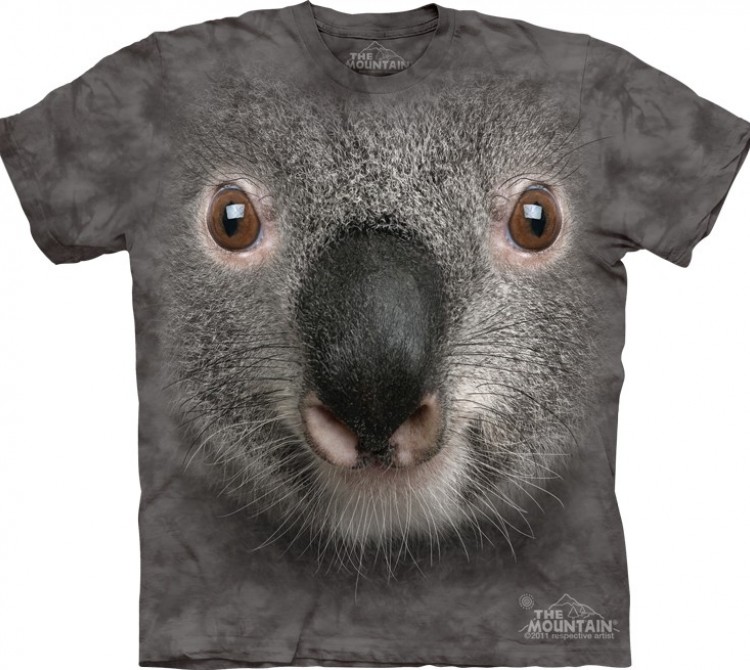 Купить The Mountain Футболка Grey Koala Face - Морда серой коалы