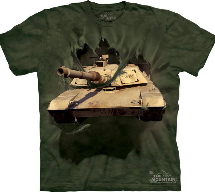 Купить The Mountain Футболка M1 Abrams Tank Breakthrough - Танк М1 Абрамс