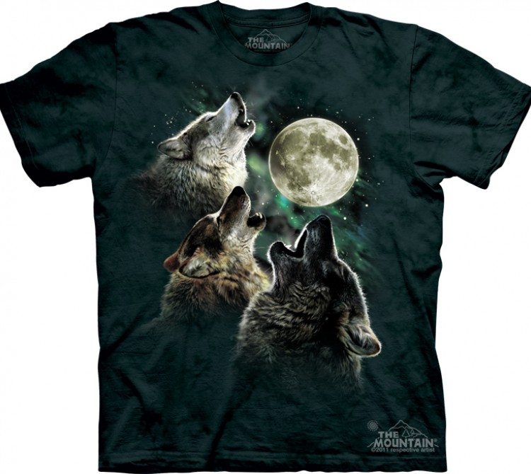 Купить The Mountain Футболка Three Wolf Moon - Три воющих на луну волка